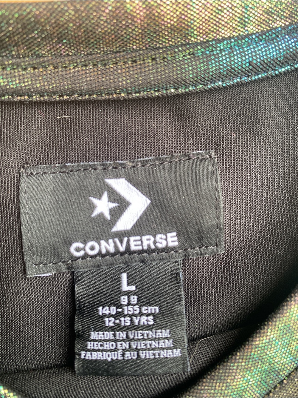 Converse Kids Iridescent Short Sleeve Tee - Multicolor Shine - Picture 2 of 4